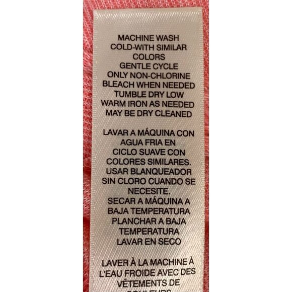 Chicos Women Top Size 2 Medium Pink Short Dolman Sleeve Texture Casual Pullover - Picture 9 of 9